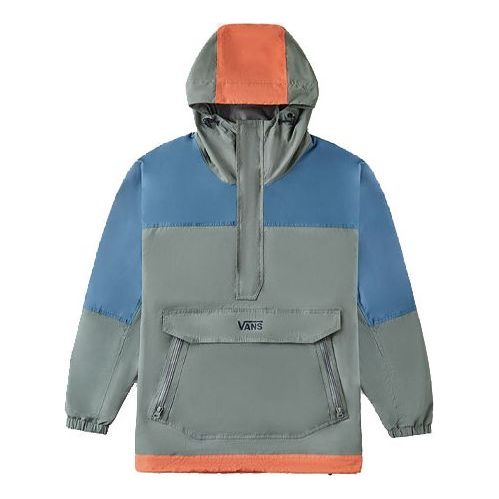 Куртка men's work weird colorblock casual sports jacket olive green Vans, зеленый 
Куртка men's work weird colorblock casual sports jacket olive green Vans, зеленый