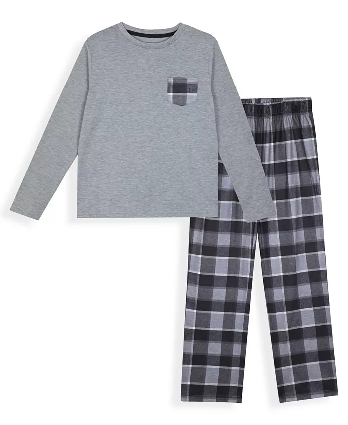 Мальчики 4-20 2-комплектные пижамы с длинным рукавом топ и штаны Max & Olivia, серый
Мальчики 4-20 2-комплектные пижамы с длинным рукавом топ и штаны Max & Olivia, серый