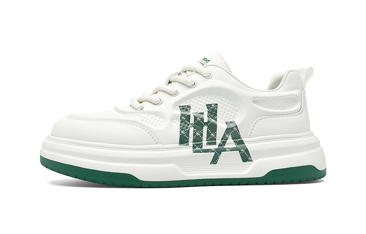 Мужские низкие скейтбордистские кроссовки HLA, белый зеленый
Мужские низкие скейтбордистские кроссовки HLA, белый зеленый