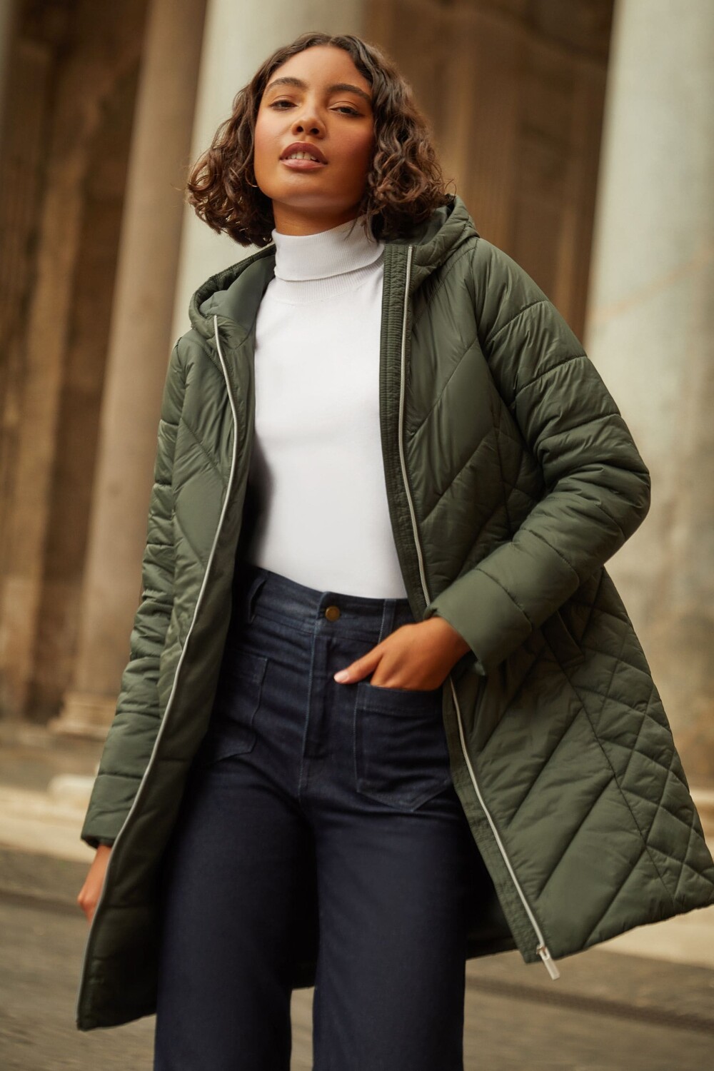 Стеганая куртка средней длины Friends Like These, зеленый
Стеганая куртка средней длины Friends Like These, зеленый