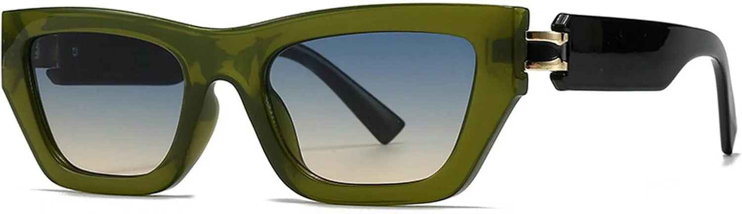 Ретро-солнцезащитные очки «кошачий глаз» для женщин, модные квадратные солнцезащитные очки для вождения, очки с защитой от УФ-излучения UV400 mincl, Green
Ретро-солнцезащитные очки «кошачий глаз» для женщин, модные квадратные солнцезащитные очки для вождения, очки с защитой от УФ-излучения UV400 mincl, Green