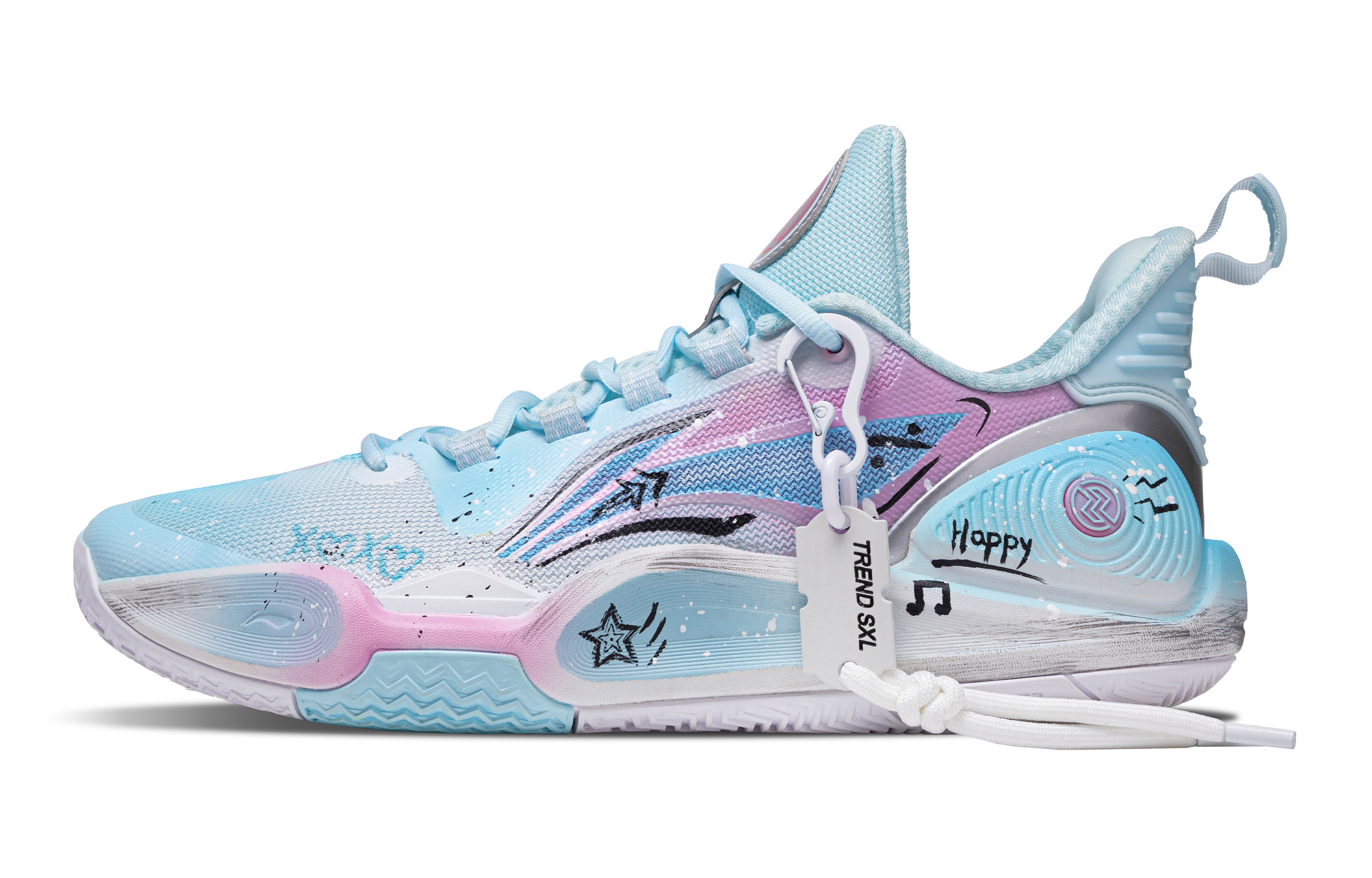 LINING Баскетбольные кроссовки Speed 9 с амортизацией, противоскользящие и износостойкие, низкие, мужские, цвет синий/розовый
LINING Баскетбольные кроссовки Speed 9 с амортизацией, противоскользящие и износостойкие, низкие, мужские, цвет синий/розовый