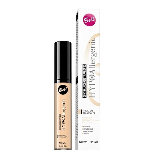 Осветляющий консилер под глазами 02, 6,5 г Bell, HypoAllergenic Liquid Eye Concealer
Осветляющий консилер под глазами 02, 6,5 г Bell, HypoAllergenic Liquid Eye Concealer