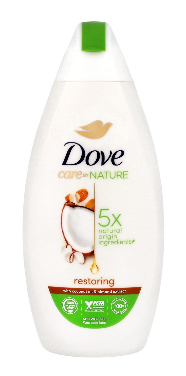 Dove Care, Натуральный гель для душа, Восстанавливающий, 400 мл
Dove Care, Натуральный гель для душа, Восстанавливающий, 400 мл