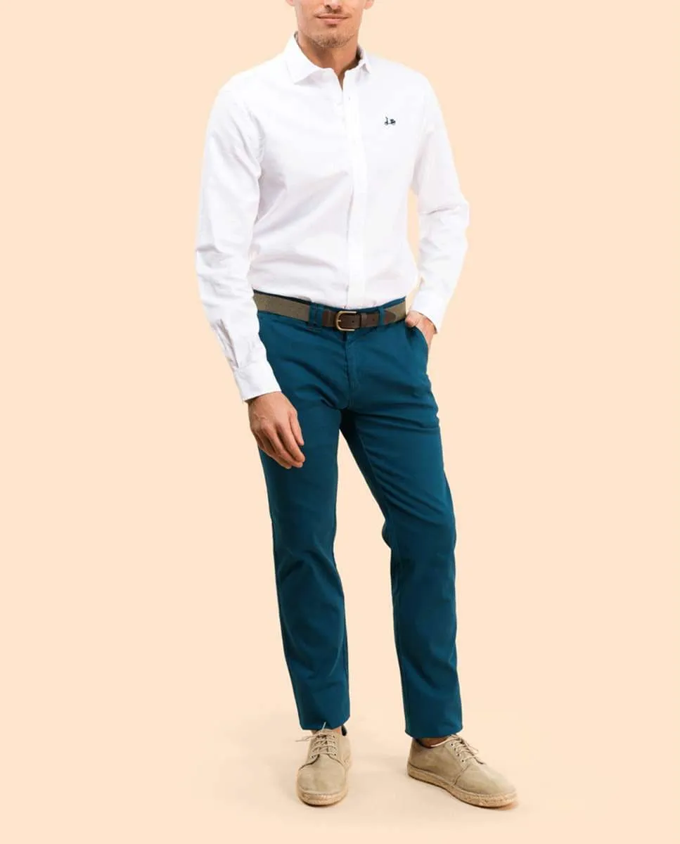 Мужские классические брюки чинос приталенного кроя темно-синего цвета Scotta 1985, темно-синий
Мужские классические брюки чинос приталенного кроя темно-синего цвета Scotta 1985, темно-синий