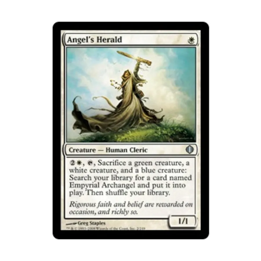 CCG Ангельский Вестник (U), MTG - Shards of Alara 
CCG Ангельский Вестник (U), MTG - Shards of Alara