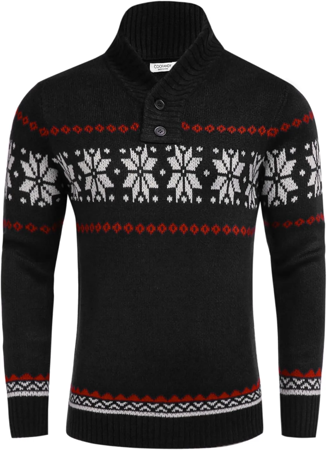 Свитер мужской COOFANDY рождественский вязаный с узором снежинки
Свитер мужской COOFANDY рождественский вязаный с узором снежинки