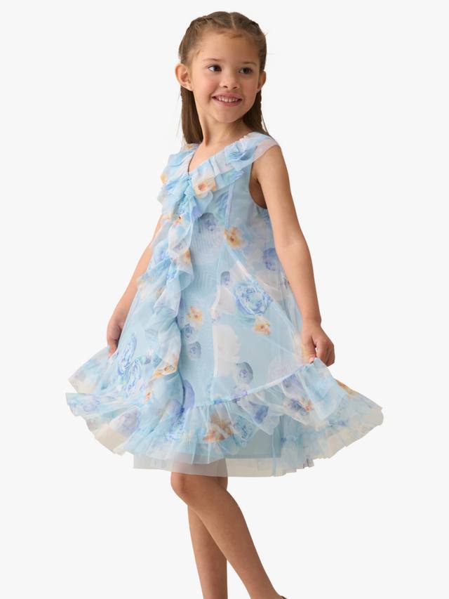 Детское платье-сарафан с цветочным принтом из сетки Angel & Rocket, Blue/Multi
Детское платье-сарафан с цветочным принтом из сетки Angel & Rocket, Blue/Multi