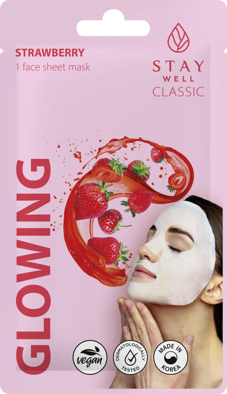 Маска для лица STAY WELL Classic sheet mask - Strawberry Glowing
Маска для лица STAY WELL Classic sheet mask - Strawberry Glowing