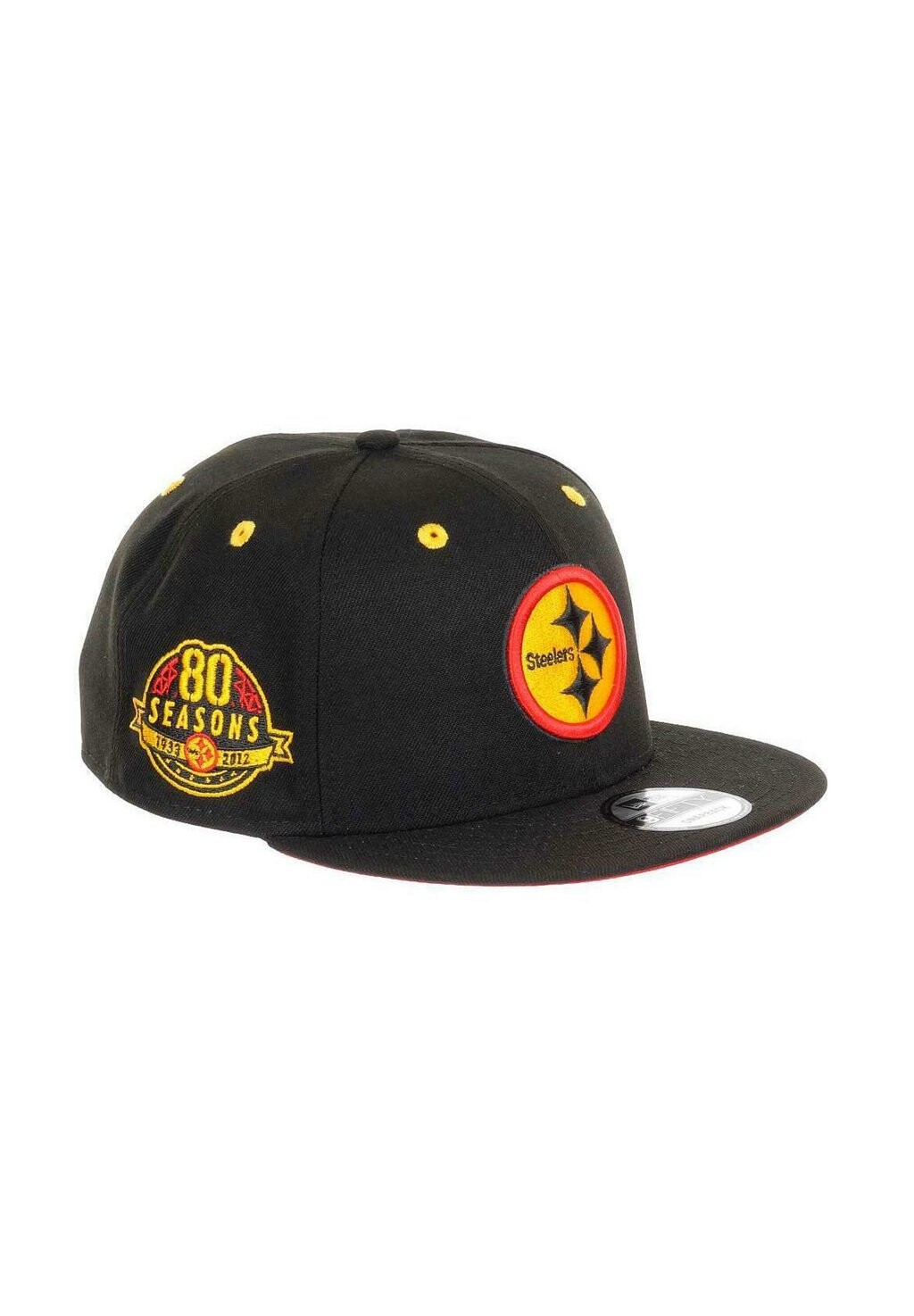 Бейсболка PITTSBURGH STEELERS NFL TEAM COLOUR 80 SEASONS SIDEPATCH 9FIFTY SNAPBACK New Era, цвет schwarz
Бейсболка PITTSBURGH STEELERS NFL TEAM COLOUR 80 SEASONS SIDEPATCH 9FIFTY SNAPBACK New Era, цвет schwarz
