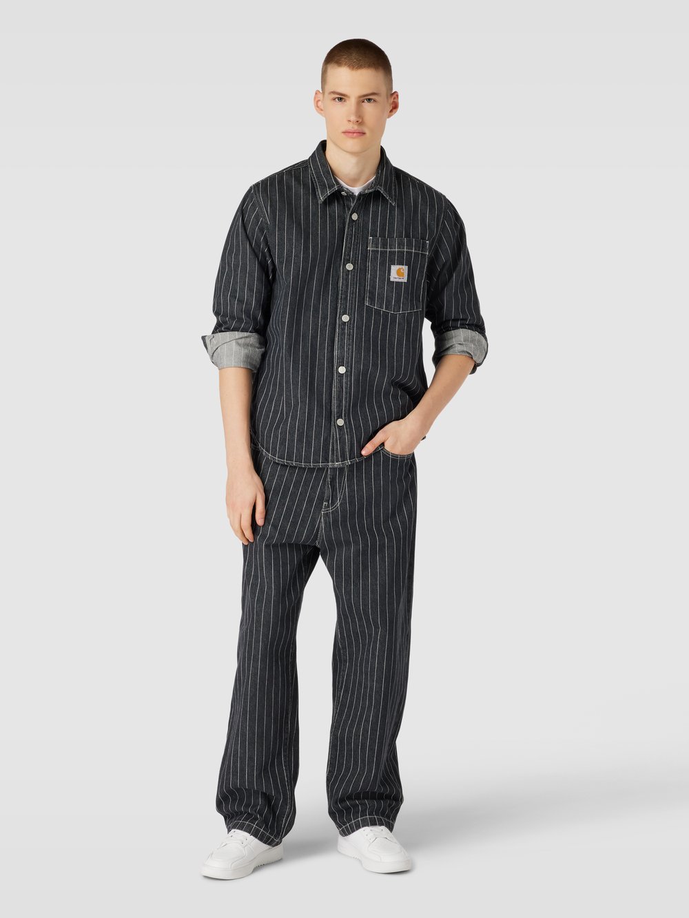 Рубашка свободного покроя с полосатым узором, модель «ORLEAN» Carhartt Work In Progress, черный
Рубашка свободного покроя с полосатым узором, модель «ORLEAN» Carhartt Work In Progress, черный