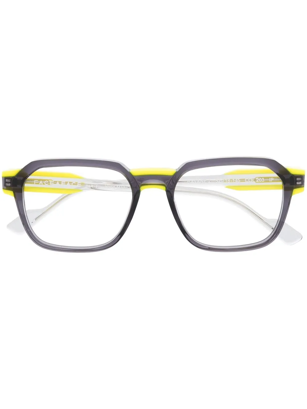 Очки в стиле колор-блок Face À Face, серый 
Очки в стиле колор-блок Face À Face, серый