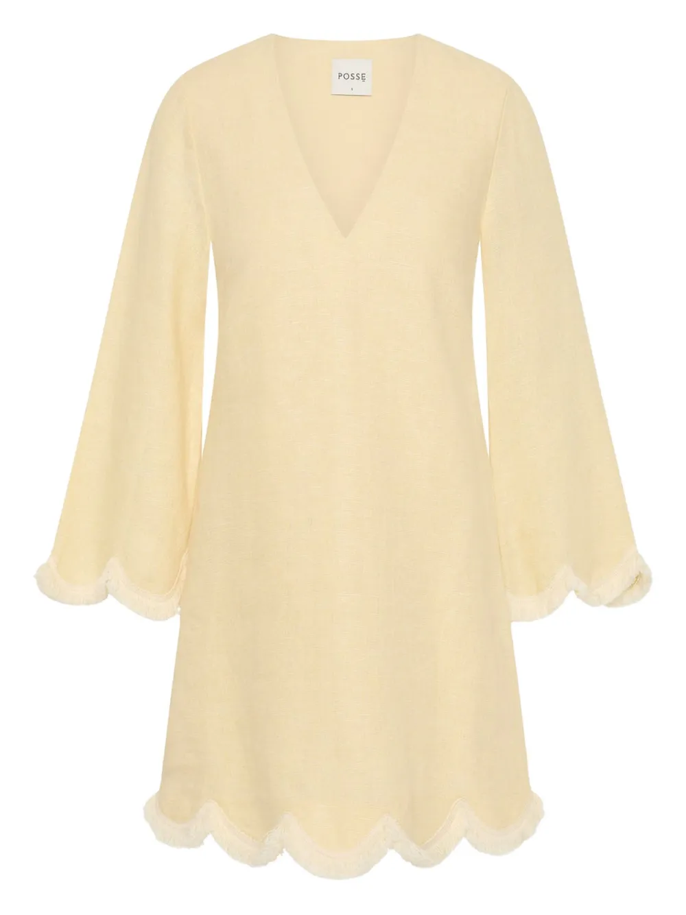 Мини-платье Essie с фестончатым подолом Posse, нейтральный 
Мини-платье Essie с фестончатым подолом Posse, нейтральный