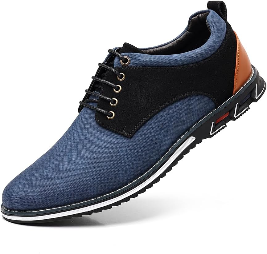 Мужские кроссовки-платье, широкие, удобные, повседневные туфли, оксфорды на шнуровке, деловые повседневные туфли для ходьбы для мужчин Mzfn, синий
Мужские кроссовки-платье, широкие, удобные, повседневные туфли, оксфорды на шнуровке, деловые повседневные туфли для ходьбы для мужчин Mzfn, синий