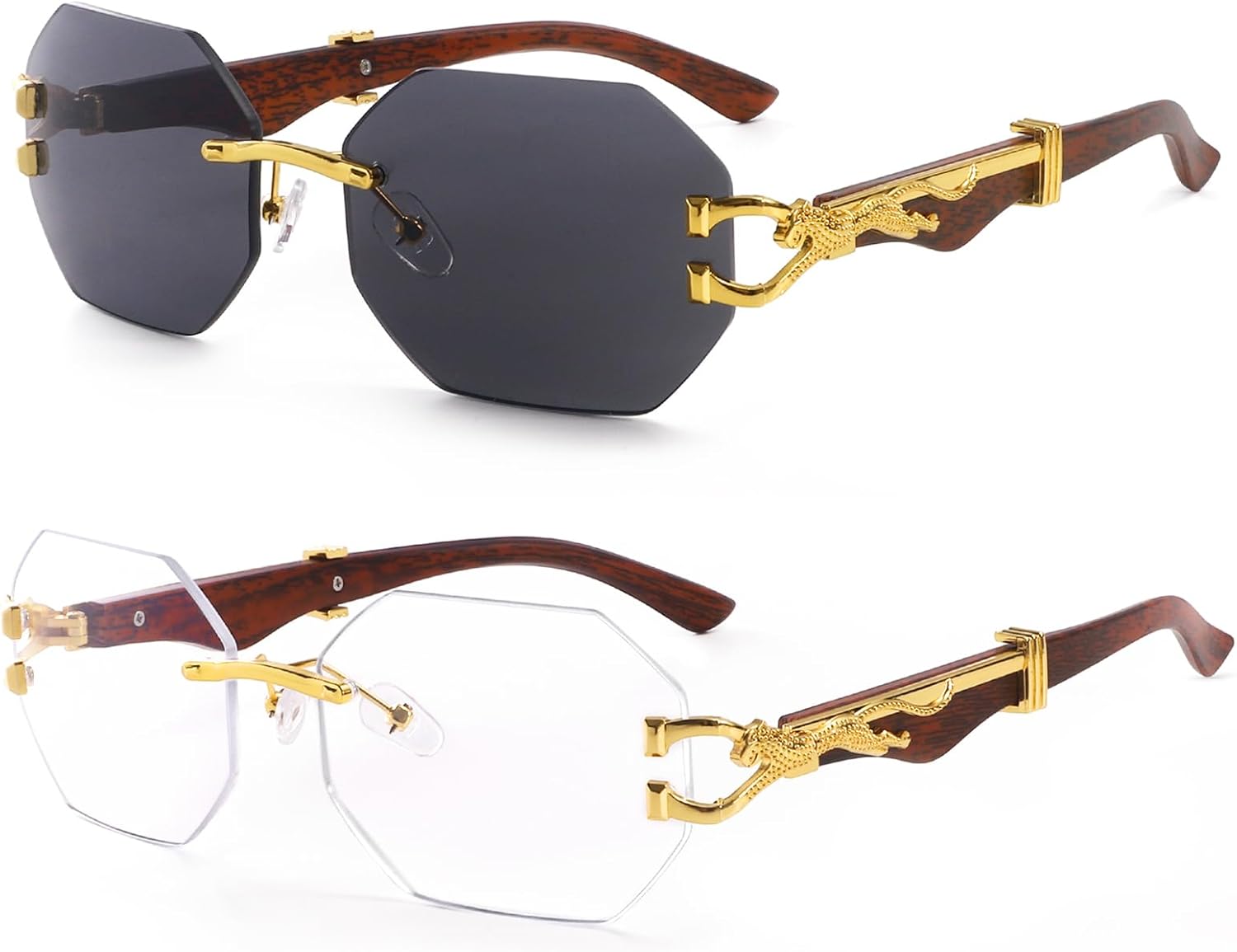 Солнцезащитные очки Dollger без оправы, прямоугольной формы, для женщин и мужчин, модные, в стиле хип-хоп, дизайнерские, без оправы, деревянные, квадратные, в стиле Y2K, A8:black,clear Shades
Солнцезащитные очки Dollger без оправы, прямоугольной формы, для женщин и мужчин, модные, в стиле хип-хоп, дизайнерские, без оправы, деревянные, квадратные, в стиле Y2K, A8:black,clear Shades