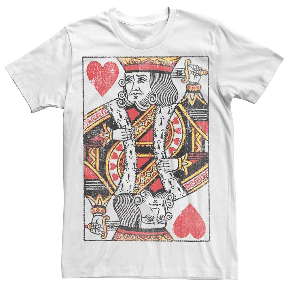 Мужская футболка с рисунком King Of Hearts Licensed Character, белый
Мужская футболка с рисунком King Of Hearts Licensed Character, белый