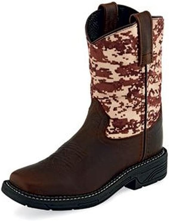 Камуфляжные вестерн-бутсы Old West для мальчиков с широким квадратным носком - Wb1006, коричневый
Камуфляжные вестерн-бутсы Old West для мальчиков с широким квадратным носком - Wb1006, коричневый