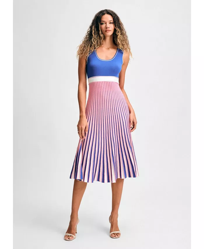 Женское платье-свитер миди в полоску Isaac Mizrahi, синий
Женское платье-свитер миди в полоску Isaac Mizrahi, синий