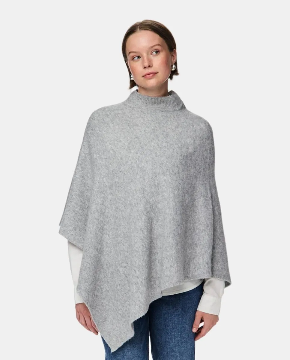 Черное пончо с воротником Pieces
Черное пончо с воротником Pieces