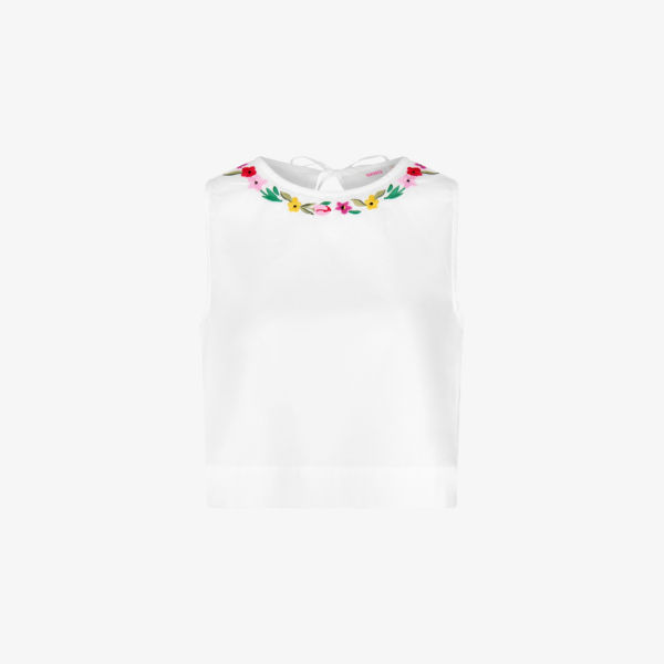 Блузка Omnes с цветочным узором, белый
Блузка Omnes с цветочным узором, белый