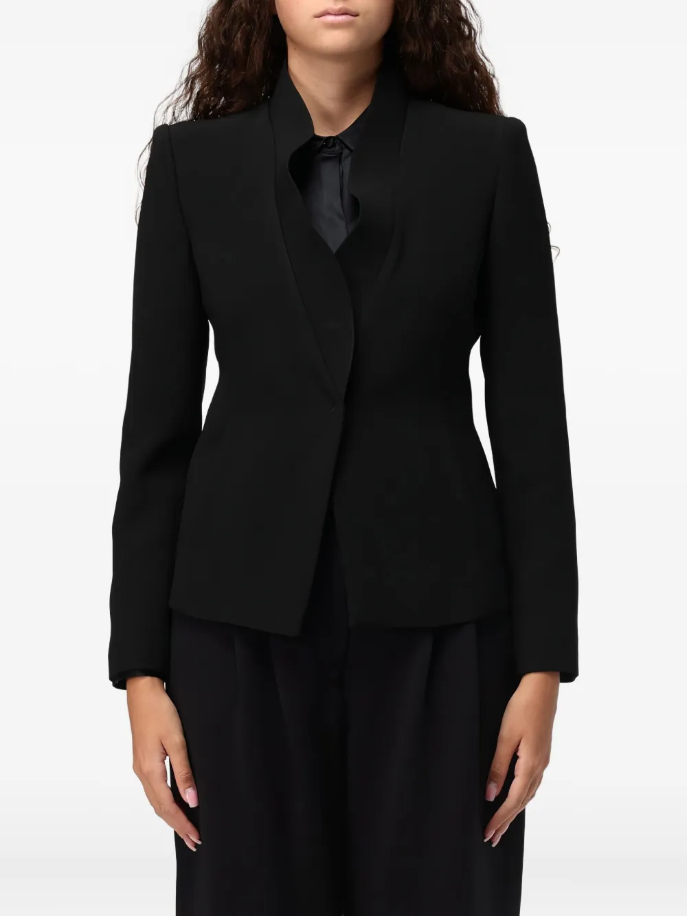 Однобортный блейзер EMPORIO ARMANI, черный
Однобортный блейзер EMPORIO ARMANI, черный