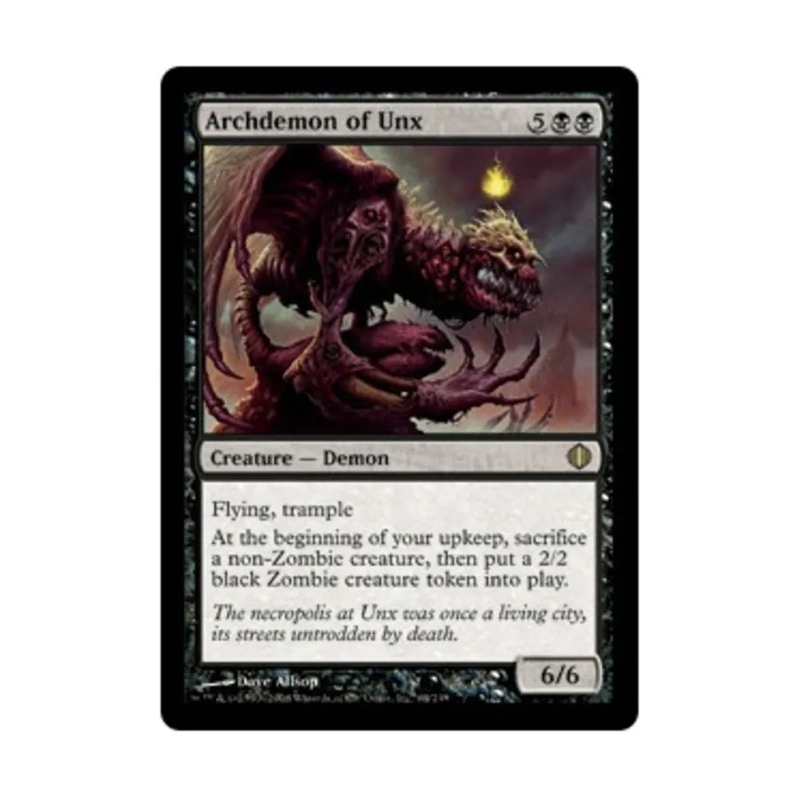 CCG Архидемон Ункса (клавиша R) (фольга), MTG - Shards of Alara
CCG Архидемон Ункса (клавиша R) (фольга), MTG - Shards of Alara