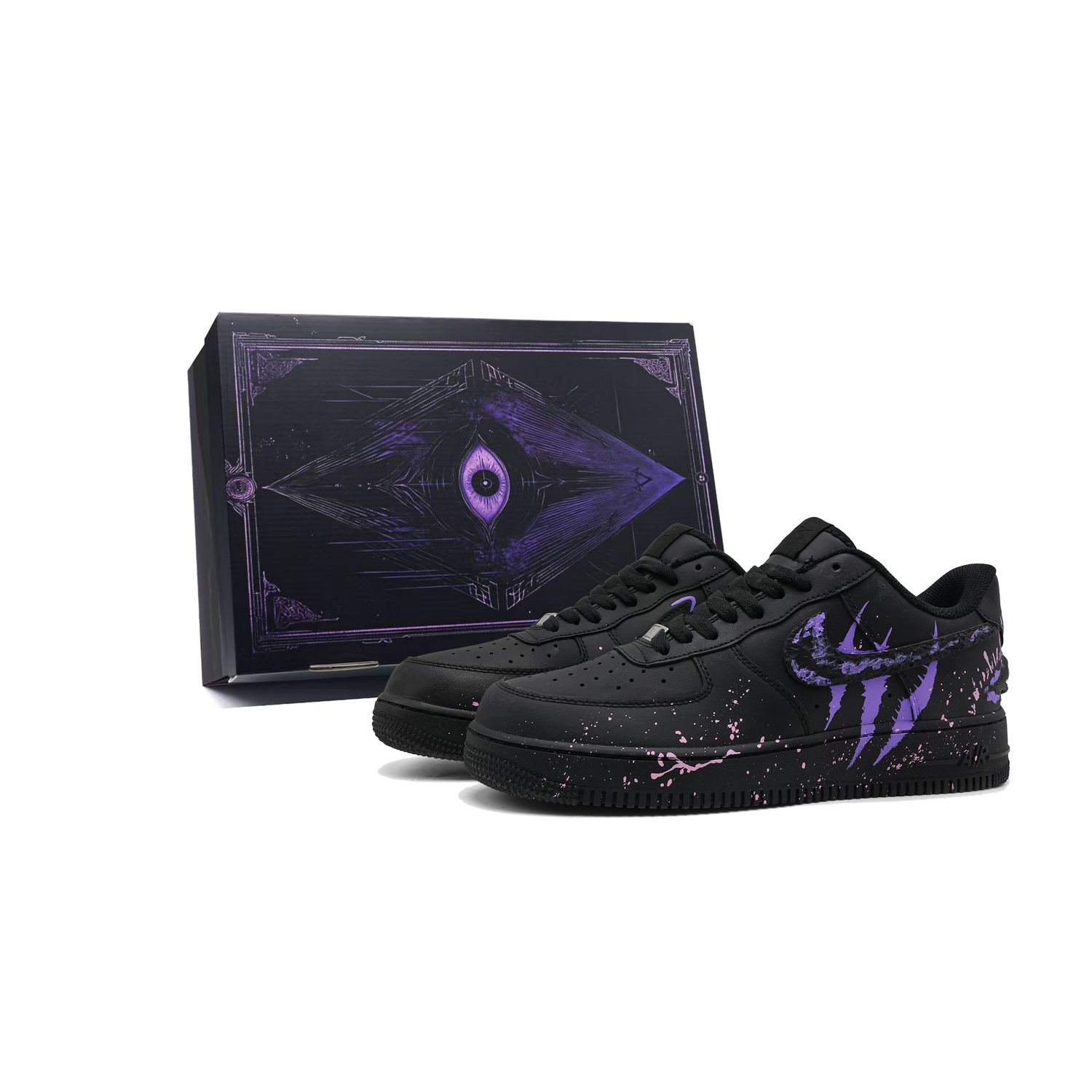 Nike Air Force 1 Low top Skateboard Shoes Unisex черные фиолетовые
Nike Air Force 1 Low top Skateboard Shoes Unisex черные фиолетовые