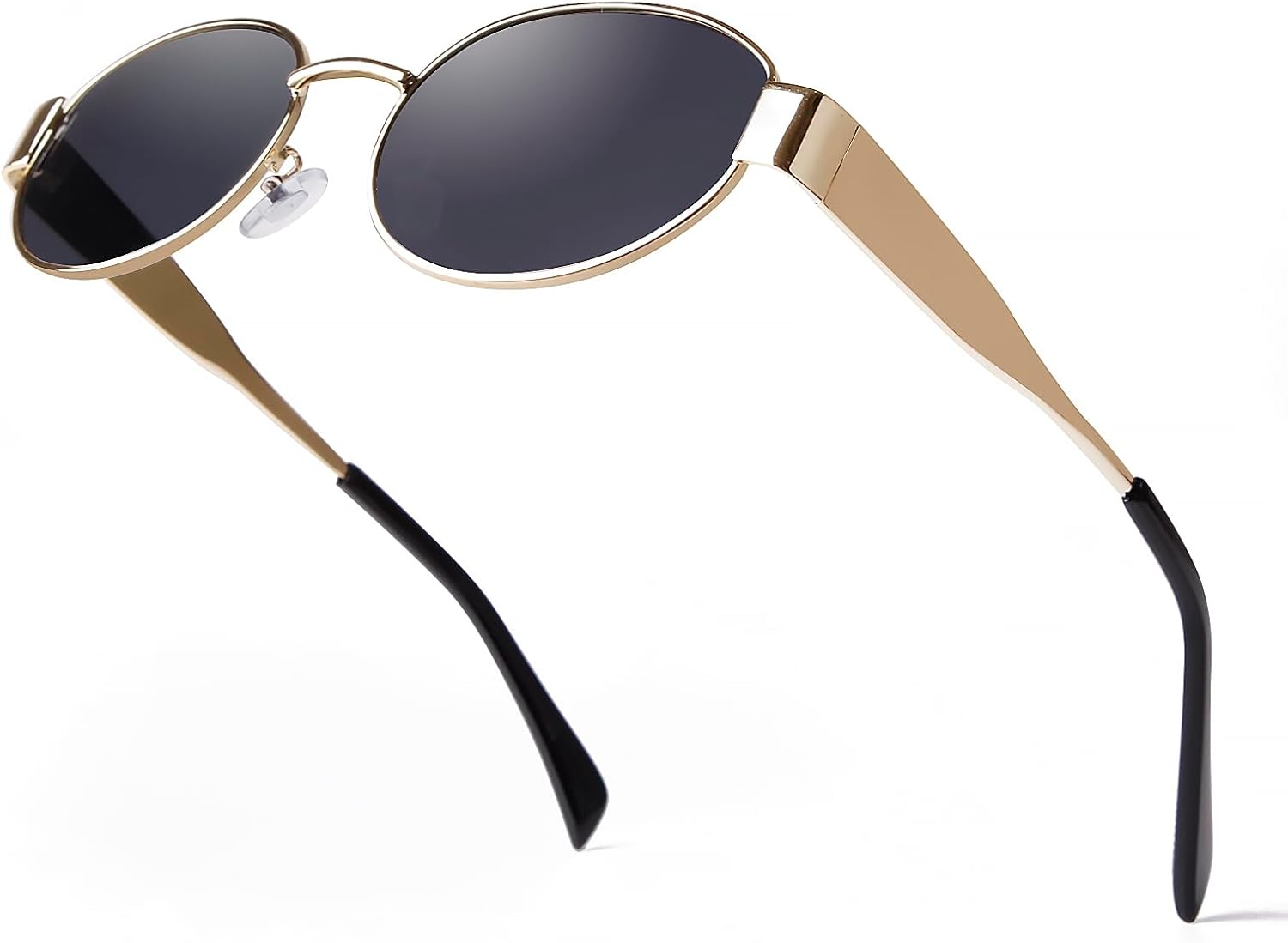 Ретро-солнцезащитные очки овальной формы для женщин и мужчин, винтажные солнцезащитные очки в стиле 90-х с металлической оправой, классические очки с защитой от УФ-излучения UV400 Laurinny, Gold/Grey
Ретро-солнцезащитные очки овальной формы для женщин и мужчин, винтажные солнцезащитные очки в стиле 90-х с металлической оправой, классические очки с защитой от УФ-излучения UV400 Laurinny, Gold/Grey