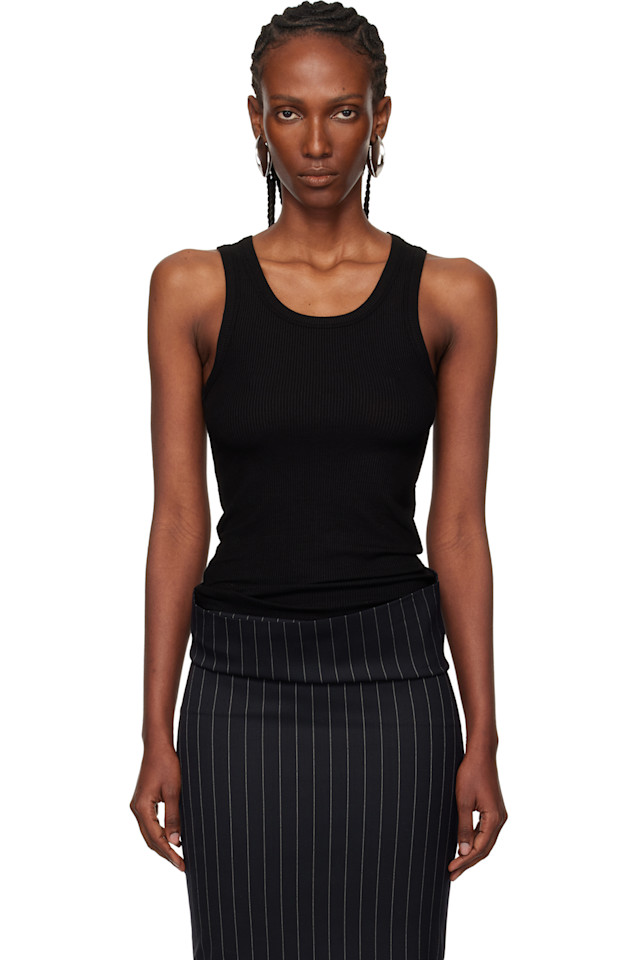 Ребристый топ Mugler, черный
Ребристый топ Mugler, черный