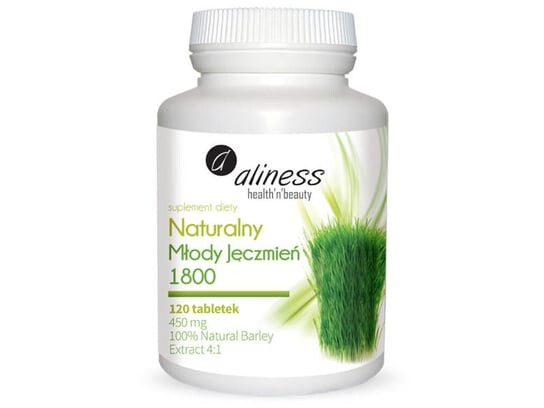 Натуральный молодой ячмень 1800 Aliness, 120 таблеток 
Натуральный молодой ячмень 1800 Aliness, 120 таблеток