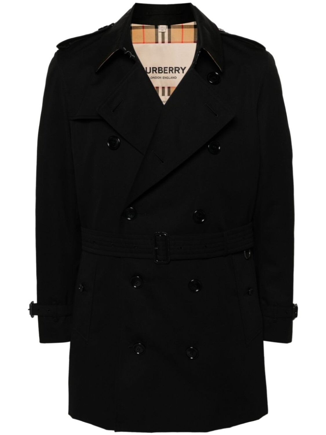 Тренч Wimbledon с поясом Burberry, черный
Тренч Wimbledon с поясом Burberry, черный