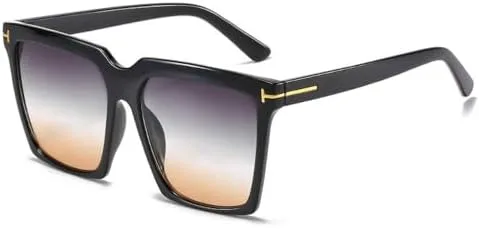 Винтажные квадратные солнцезащитные очки для женщин, увеличенного размера, черные, с градиентным переходом, защита от ультрафиолета UV400 MTZJH, Black-greenyellow
Винтажные квадратные солнцезащитные очки для женщин, увеличенного размера, черные, с градиентным переходом, защита от ультрафиолета UV400 MTZJH, Black-greenyellow