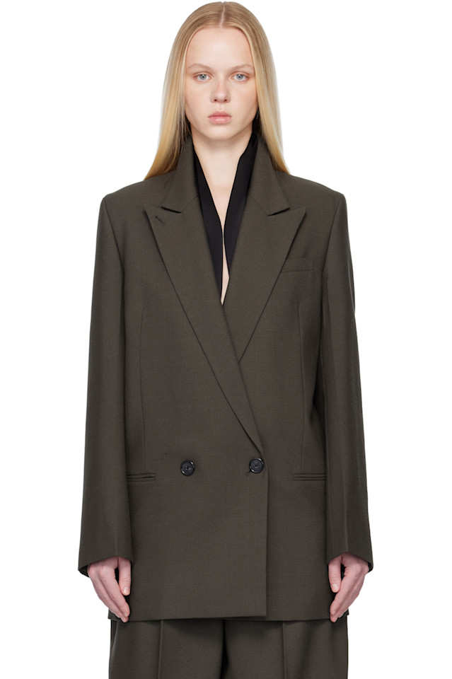 Toteme Коричневый пиджак со щитом
Toteme Коричневый пиджак со щитом