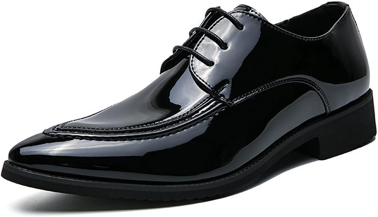 Мужские лаковые оксфорды с классическим заостренным носком, шнуровкой и массивным каблуком, оксфорды для свадьбы, офиса и официальных мероприятий Nhbeoen, черный
Мужские лаковые оксфорды с классическим заостренным носком, шнуровкой и массивным каблуком, оксфорды для свадьбы, офиса и официальных мероприятий Nhbeoen, черный