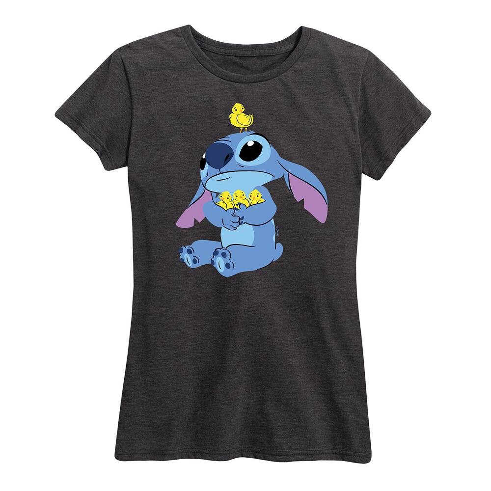 Женская футболка с рисунком цыплят Disney's Lilo & Stitch, цвет Heather Charcoal
Женская футболка с рисунком цыплят Disney's Lilo & Stitch, цвет Heather Charcoal