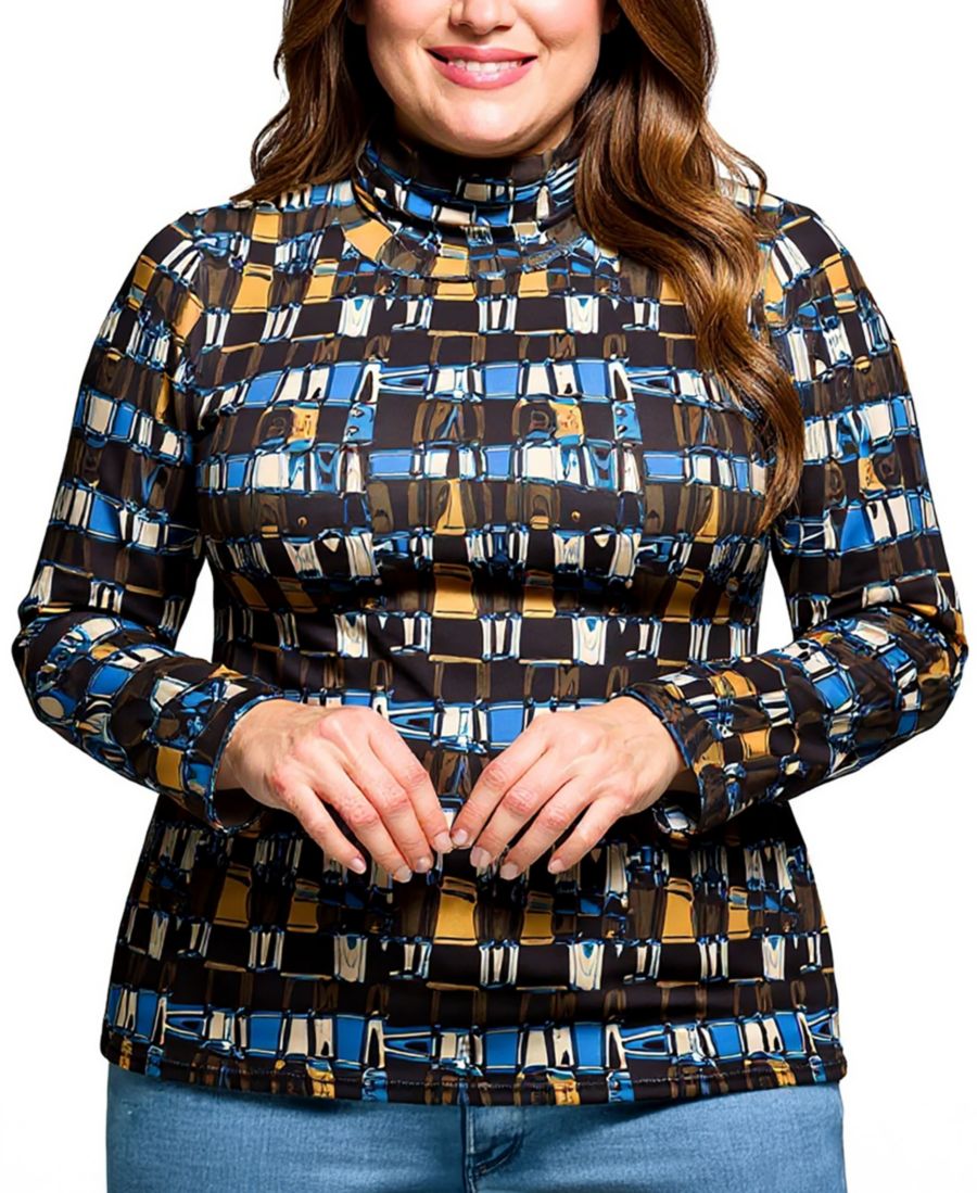 Топ с длинными рукавами и воротником-стойкой больших размеров с принтом 24seven Comfort Apparel, Brown Multi
Топ с длинными рукавами и воротником-стойкой больших размеров с принтом 24seven Comfort Apparel, Brown Multi