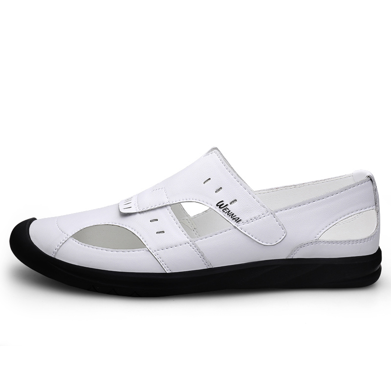 Мужские тапочки с закрытым носком Wen Nai белые
Мужские тапочки с закрытым носком Wen Nai белые