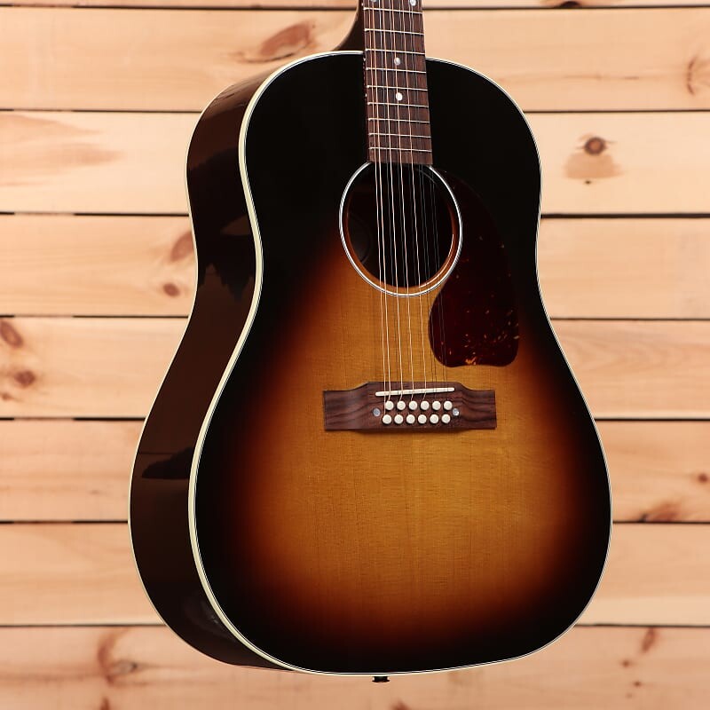 Акустическая гитара Gibson J-45 Standard 12-String - Vintage Sunburst - 21313303 - PLEK'd
Акустическая гитара Gibson J-45 Standard 12-String - Vintage Sunburst - 21313303 - PLEK'd