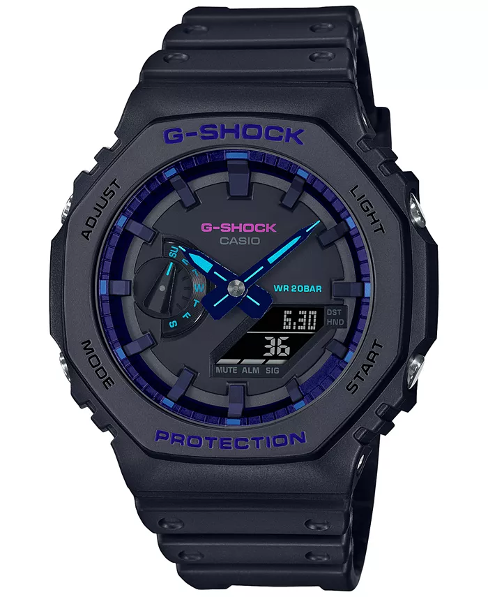 Мужские черные часы с ремешком из смолы, 45.4 мм G-Shock
Мужские черные часы с ремешком из смолы, 45.4 мм G-Shock