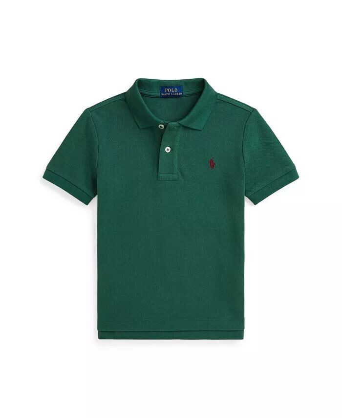 Рубашка-поло из хлопковой сетки для малышей и маленьких мальчиков Polo Ralph Lauren, зеленый
Рубашка-поло из хлопковой сетки для малышей и маленьких мальчиков Polo Ralph Lauren, зеленый