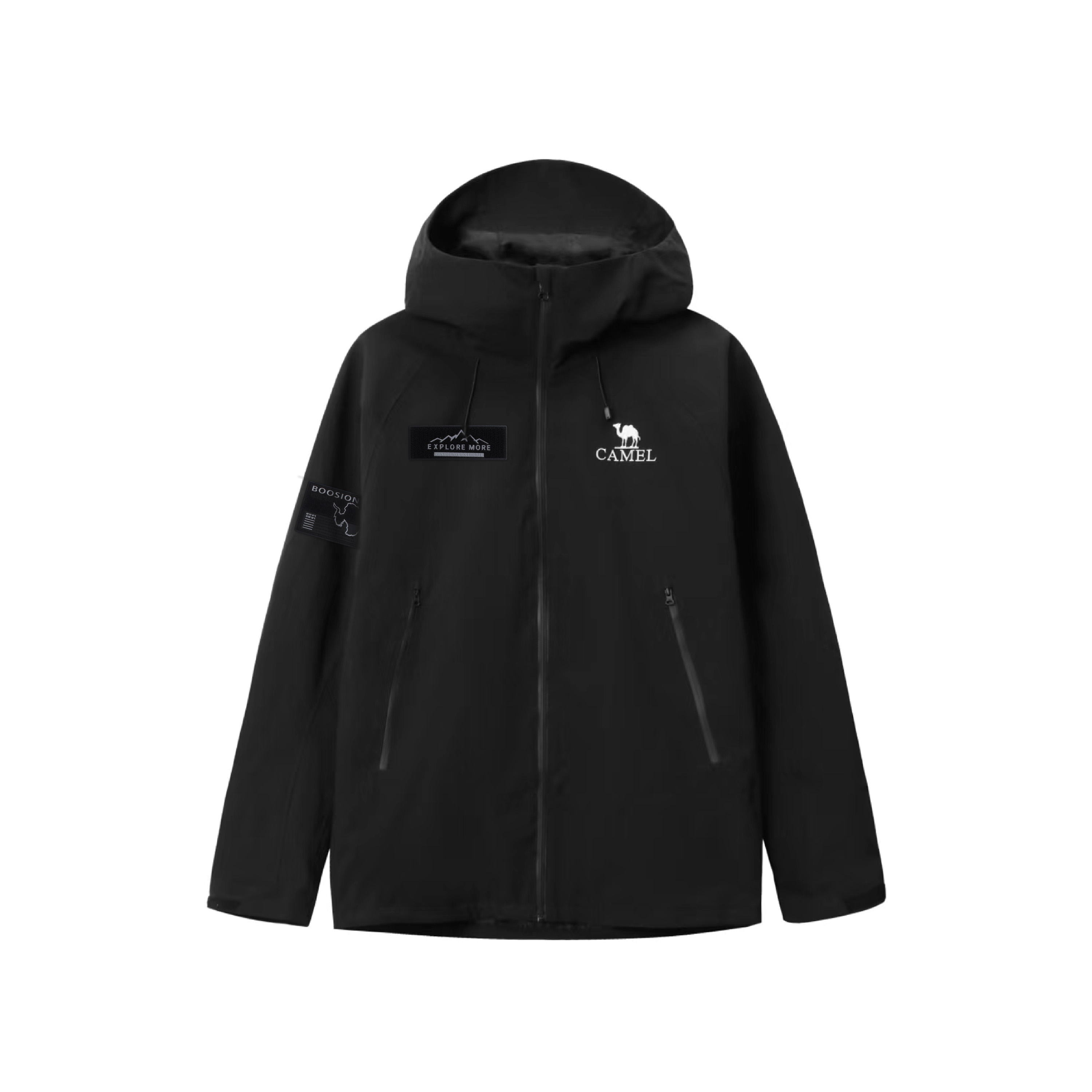 CAMEL Ветровка All weather Unisex Phantom Black с капюшоном
CAMEL Ветровка All weather Unisex Phantom Black с капюшоном