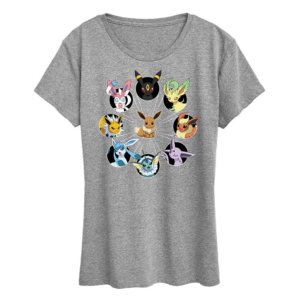 Футболка Plus с рисунком Pokemon Eevee Evolution, цвет Heather Gray
Футболка Plus с рисунком Pokemon Eevee Evolution, цвет Heather Gray