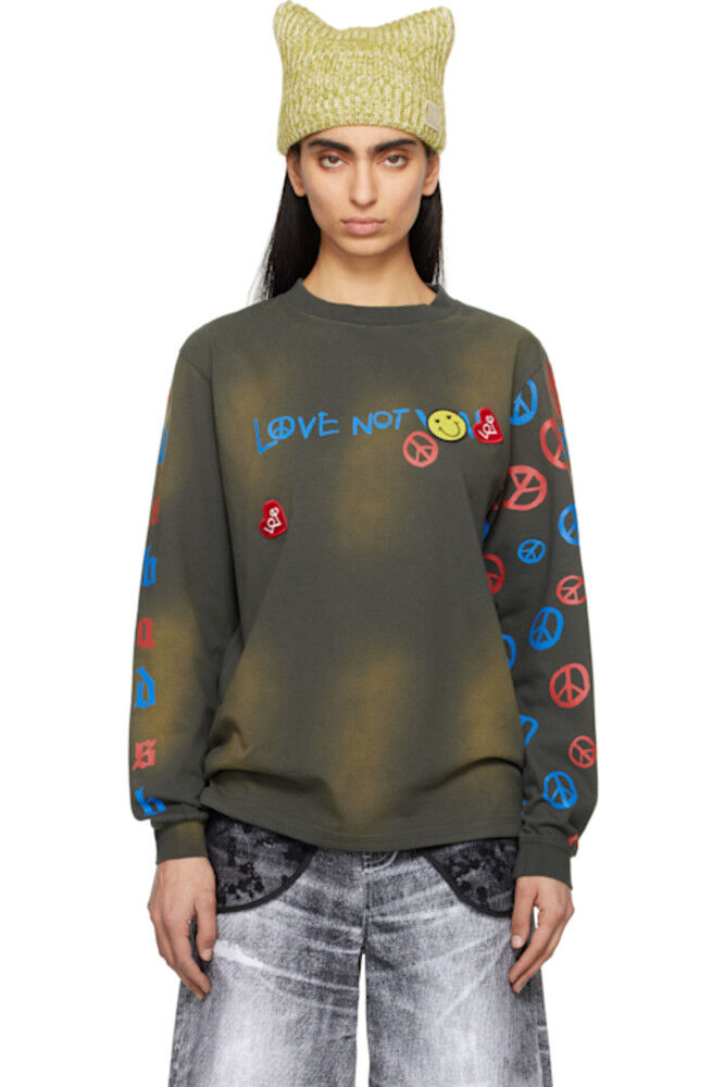 Серая футболка с длинным рукавом «Love» Andersson Bell
Серая футболка с длинным рукавом «Love» Andersson Bell