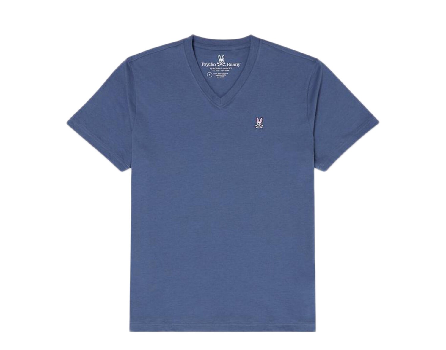 Классическая мужская футболка Psycho Bunny с v-образным вырезом синего цвета B6U100J1PC-MIN, синий
Классическая мужская футболка Psycho Bunny с v-образным вырезом синего цвета B6U100J1PC-MIN, синий