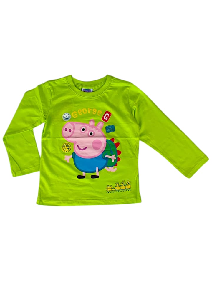 Рубашка с длинным рукавом Peppa Pig, зеленый
Рубашка с длинным рукавом Peppa Pig, зеленый