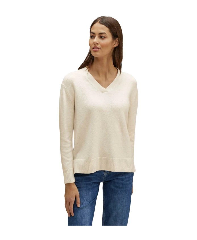 Пуловер с V-образным вырезом Street One, бежевый
Пуловер с V-образным вырезом Street One, бежевый