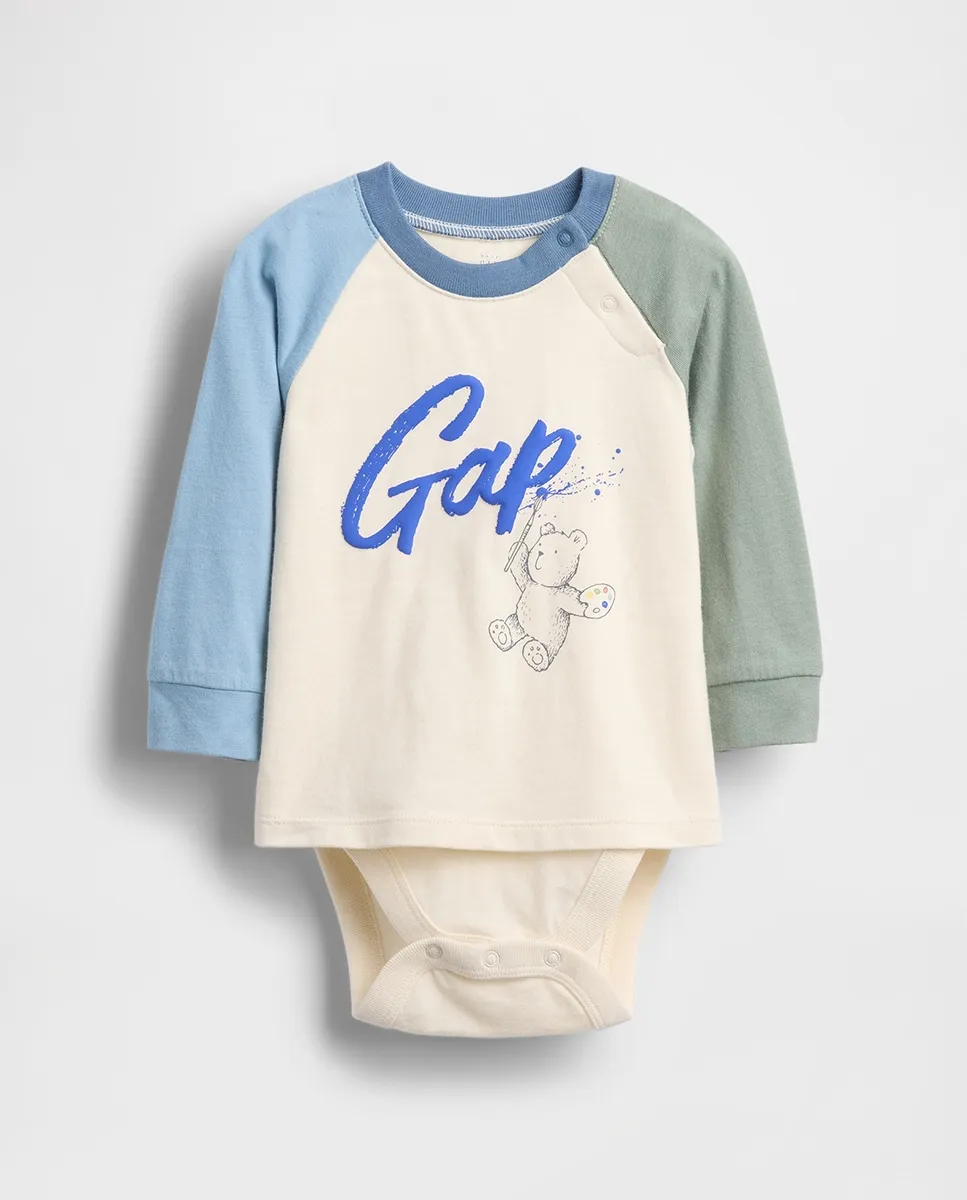 Боди для младенца с длинным рукавом и круглым вырезом с рисунком Gap, бежевый
Боди для младенца с длинным рукавом и круглым вырезом с рисунком Gap, бежевый