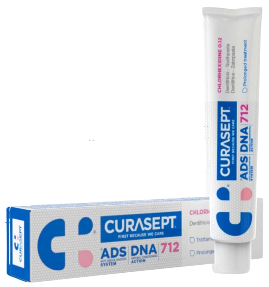 Зубная паста Curasept ADS DNA 712 Gel с хлоргексидином 0,12% 75 мл
Зубная паста Curasept ADS DNA 712 Gel с хлоргексидином 0,12% 75 мл