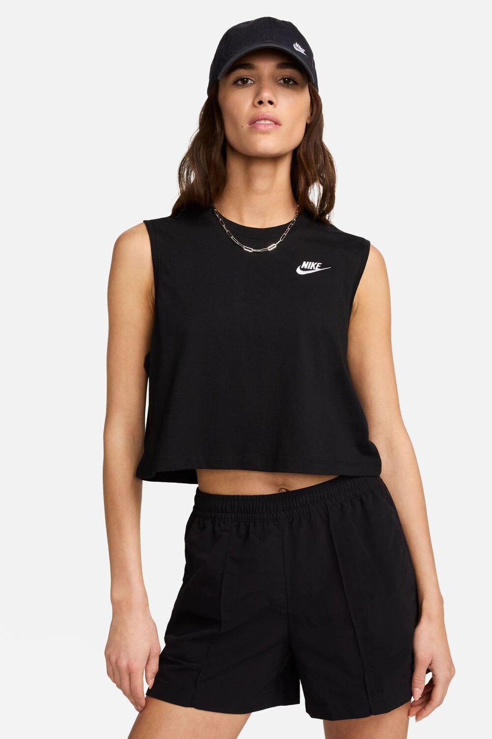 Клубная футболка без рукавов короткого кроя Nike, черный
Клубная футболка без рукавов короткого кроя Nike, черный