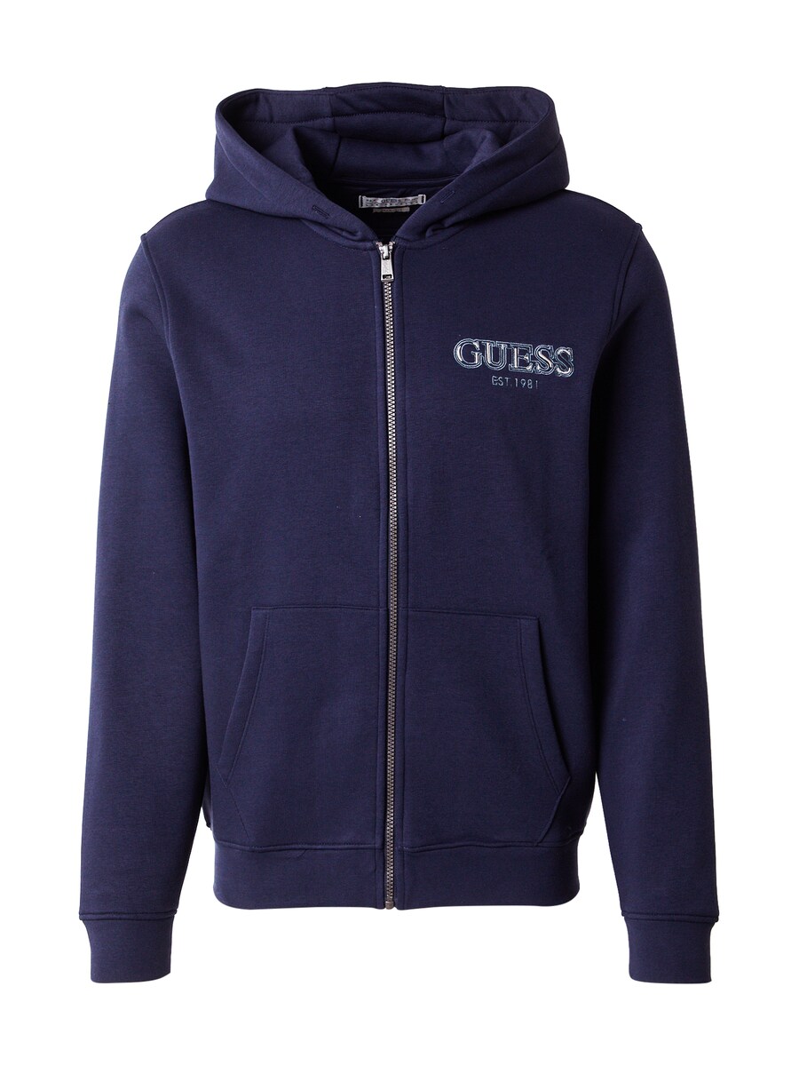 Толстовка с капюшоном на молнии GUESS, темно-синий/светло-синий
Толстовка с капюшоном на молнии GUESS, темно-синий/светло-синий